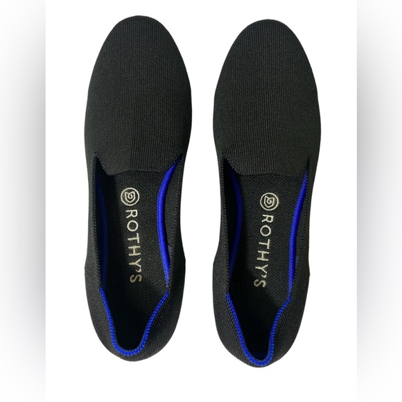 Rothy’s The Lounge Loafer In Black Solid Women’s Size 10 - Picture 2 of 12